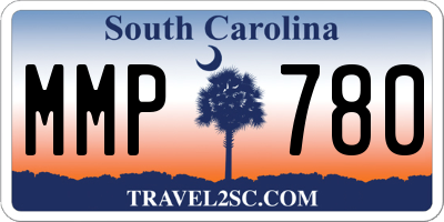SC license plate MMP780