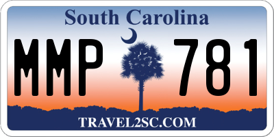 SC license plate MMP781