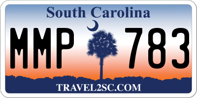 SC license plate MMP783