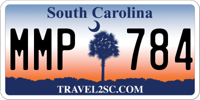 SC license plate MMP784