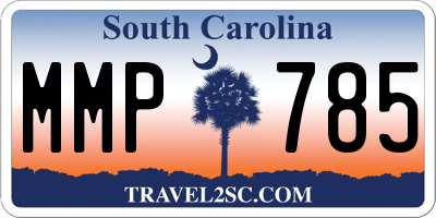 SC license plate MMP785