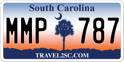 SC license plate MMP787
