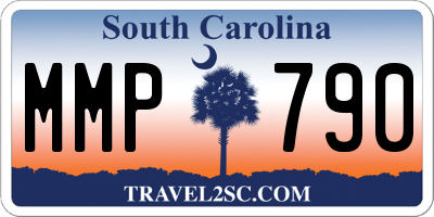 SC license plate MMP790