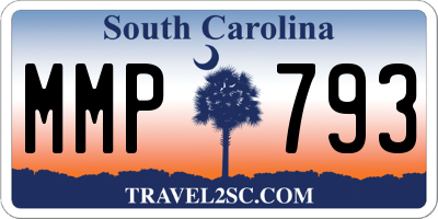 SC license plate MMP793