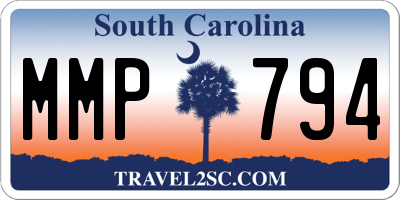 SC license plate MMP794