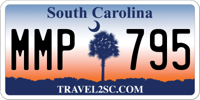 SC license plate MMP795