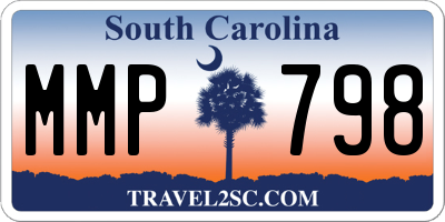 SC license plate MMP798