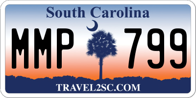 SC license plate MMP799