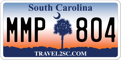 SC license plate MMP804