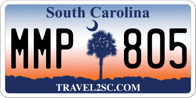 SC license plate MMP805
