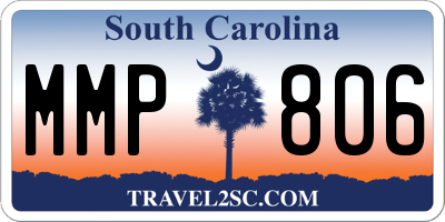 SC license plate MMP806