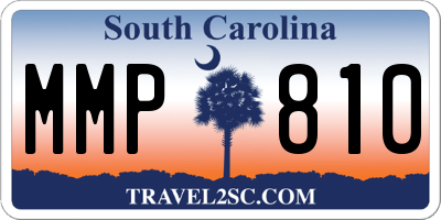 SC license plate MMP810