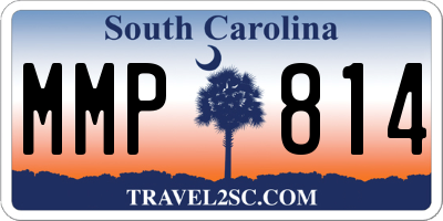 SC license plate MMP814