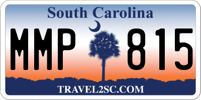 SC license plate MMP815