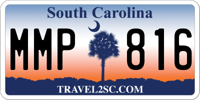 SC license plate MMP816