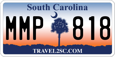SC license plate MMP818