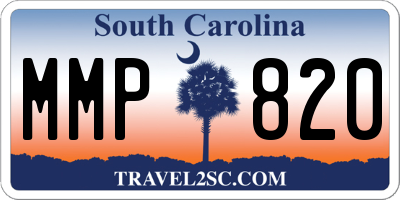 SC license plate MMP820