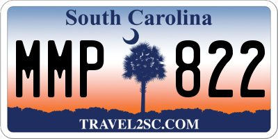 SC license plate MMP822