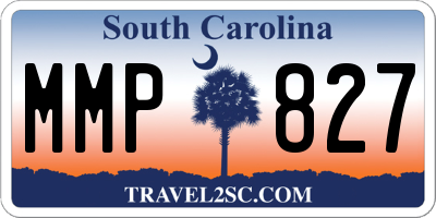 SC license plate MMP827