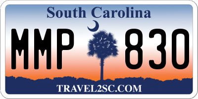 SC license plate MMP830