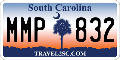 SC license plate MMP832