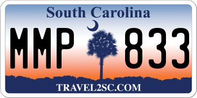SC license plate MMP833