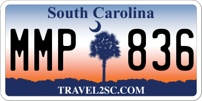 SC license plate MMP836