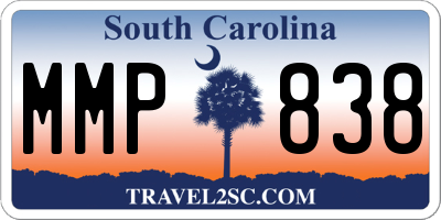 SC license plate MMP838