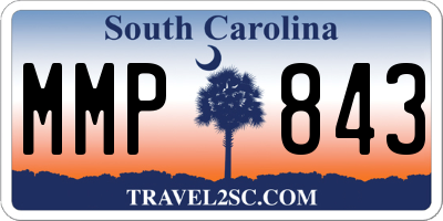 SC license plate MMP843