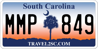 SC license plate MMP849