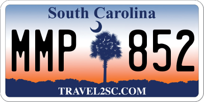SC license plate MMP852