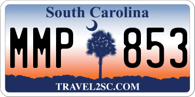SC license plate MMP853