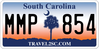 SC license plate MMP854