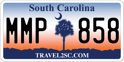 SC license plate MMP858