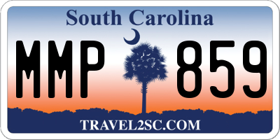 SC license plate MMP859