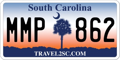 SC license plate MMP862