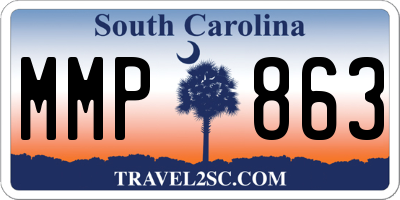 SC license plate MMP863