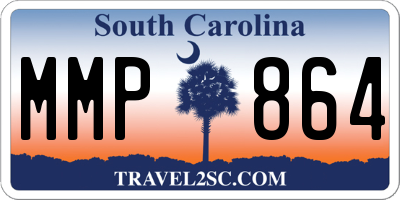SC license plate MMP864