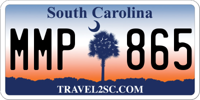 SC license plate MMP865