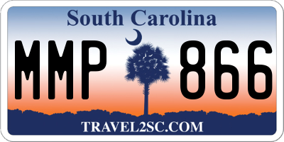 SC license plate MMP866