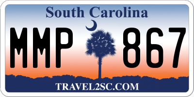 SC license plate MMP867