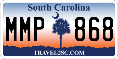 SC license plate MMP868