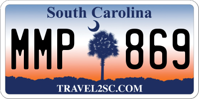 SC license plate MMP869