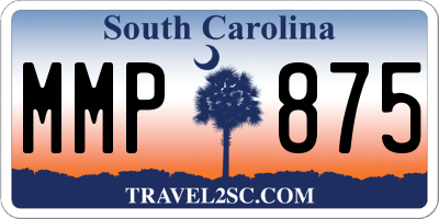 SC license plate MMP875