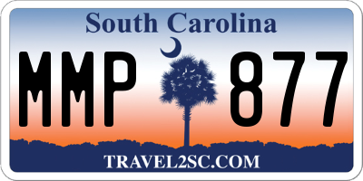 SC license plate MMP877