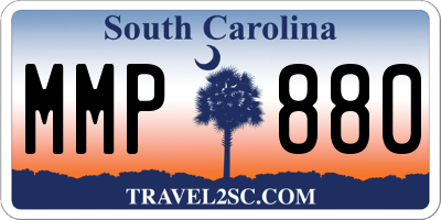 SC license plate MMP880