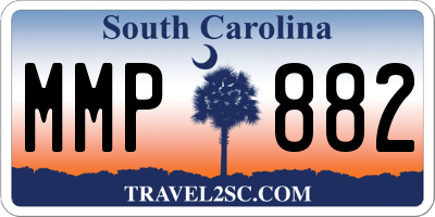 SC license plate MMP882