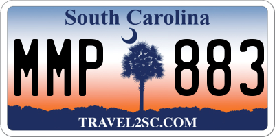SC license plate MMP883