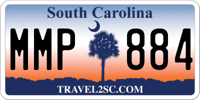 SC license plate MMP884