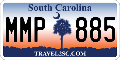 SC license plate MMP885